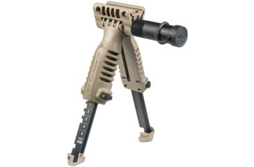 Image of FAB Defense Vertical Foregrip &amp; Bipod w/ Integral Mount for Tactical Light, Desert Tan, PodSLT