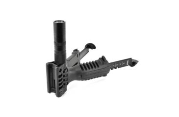 Image of FAB Defense Vertical Foregrip &amp; Bipod w/ Integral Mount for Tactical Light, Black, PodSLB