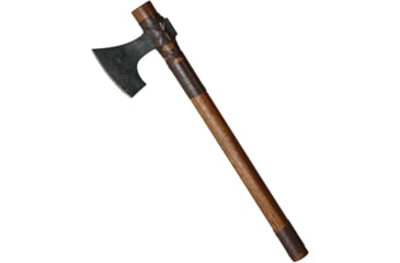 Image of Factory X Tomahawk, 6 black finish carbon steel axe head with 4.5 cu, Brown wood handle, XNH53LE