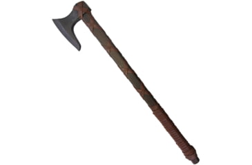 Image of Factory X Viking Battle Axe Of Ragnar, 5.5 carbon steel axe head with 6.25 cutting edge, Brown wood handle, XN310V
