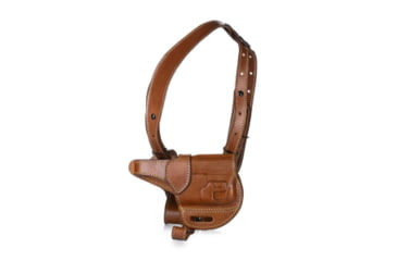 Image of Falco Holsters Carroll - Timeless Leather Horizontal Shoulder Holster with Counterbalance for Guns with Lasers or Lights - Convertible to OWB, 7343