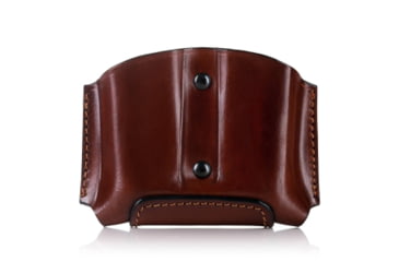 Image of Falco Holsters Double Magazine Open Top OWB Leather Pouch with Retention Screw, 5547
