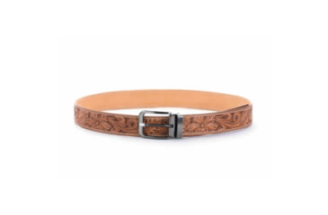 Image of Falco Holsters Exclusive Hand-Carved Leather Gun Belt - FLORAL, 7089