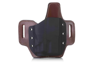 Image of Falco Holsters KYDEX BELT HOLSTER ON LEATHER PLATFORM FOR GUN WITH LIGHT, 6203