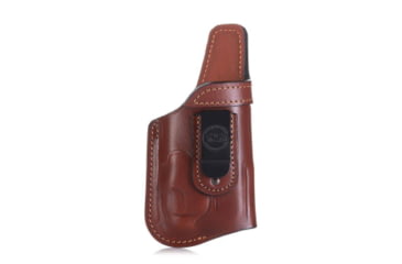 Image of Falco Holsters Outlet open top IWB leather holster for gun with laser or light, 6833
