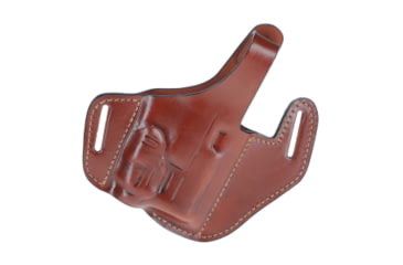 Image of Falco Holsters Outlet OWB Leather Holster with Thumb Break for Guns with Lasers or Lights, Plus Red Dot Sights, 7124