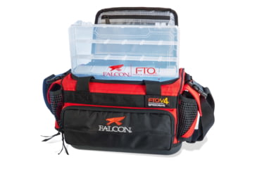 Image of Falcon Rods FTO-V4 Speed Bag, Small, Red, 11.25 in x 7.5 in x 7.25 in, FTO-V4