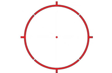 Image of Falke 1x LE Gen 2 Red Dot Sight, 65 MOA Circle/2 MOA Dot, CR2, Black, Fal30-0019