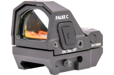 Image of Falke Model C 1x26.5mm Ultra Robust Compact Reflex Sight, Clear Visible 3 MOA Dot Reticle, Black, One Size, FAL30-0031