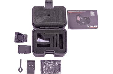Image of Falke Model C 1x26.5mm Ultra Robust Compact Reflex Sight, Clear Visible 3 MOA Dot Reticle, Black, One Size, FAL30-0031