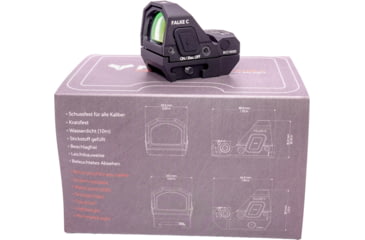 Image of Falke Model C 1x26.5mm Ultra Robust Compact Reflex Sight, Clear Visible 3 MOA Dot Reticle, Black, One Size, FAL30-0031