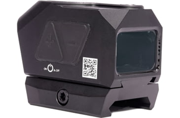 Image of Falke Model CMS 1x25mm Closed Micro Reflex Sight, Clear Visible 3 MOA Dot Reticle, Black, One Size, FAL30-0029