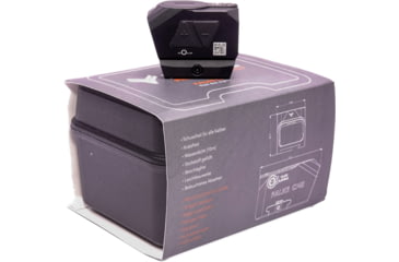 Image of Falke Model CMS 1x25mm Closed Micro Reflex Sight, Clear Visible 3 MOA Dot Reticle, Black, One Size, FAL30-0029