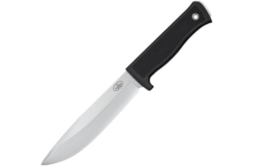 Image of Fallkniven A1 Survival Knife Left Hand Fixed Blade Knife, 11in Overall, 6.13in Satin Laminate Vg-10 SS Blade, Black Checkered Kraton Handle, Left Hand Version Sheath, Black Zytel, Black, A1ZLEFT