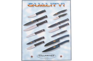 Image of Fallkniven Advertising Poster Promo, Color Artwork Of The Line Of Knives, FNP