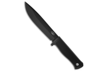 Image of Fallkniven Fallkniven Knives A1 Survival Knife w/ Leather Sheath 6.3&quot; Black Plain, Black, VG10, adult, BHQ-18916