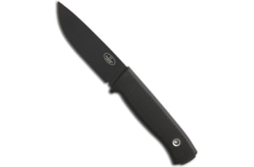 Image of Fallkniven Fallkniven Knives F1 Knife w/ Leather Sheath 3.8" Black Plain, Black, VG10, adult, BHQ-7869