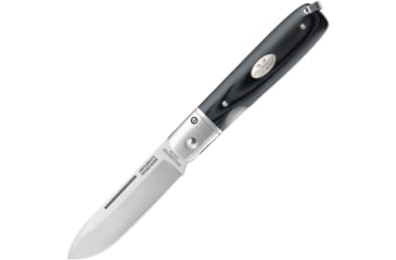 Image of Fallkniven GP Linerlock Black Micarta Folding Knife, 3 satin finish laminate cobalt steel blade, Black micarta handle, GPBM