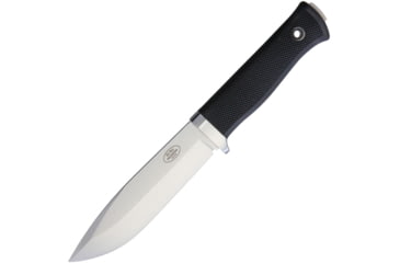 Image of Fallkniven S1 Pro 10 Knife, 9.75in Overall, 5in Satin Laminate Cobalt Steel Blade, Black Checkered Tpr Handle, SS Guard, Black Zytel Sheath, S1PRO10