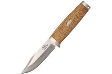 Image of Fallkniven SK1, Curly Birch Handle, Plain, Leather Sheath FK-SK1L