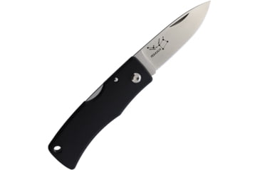 Image of Fallkniven U2 Pegasus Elmax Lockback Folding Knife, 2.5in, Elmax Steel, Satin Blade, Black Grilon Handle, Boxed, U2PE ELMAX