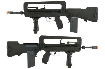 Image of Famas Officially Licensed FAMAS F1 EVO Full Size Airsoft AEG with MOSFET Civilian version by Softair, Black, Large, 400906