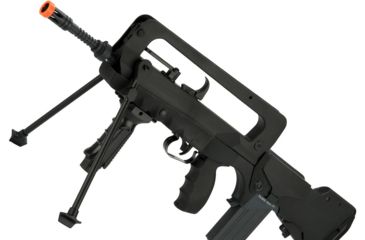 Image of Famas Officially Licensed FAMAS F1 EVO Full Size Airsoft AEG with MOSFET Civilian version by Softair, Black, Large, 400906