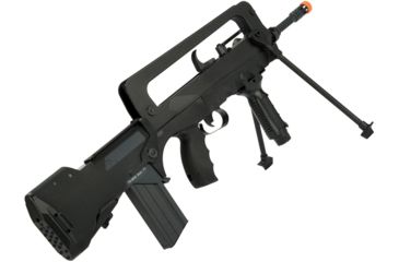 Image of Famas Officially Licensed FAMAS F1 EVO Full Size Airsoft AEG with MOSFET Civilian version by Softair, Black, Large, 400906