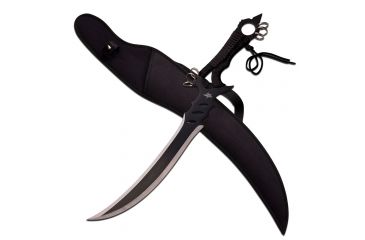 Image of Fantasy Master Fixed Blade, 23.875in, Stainless Steel Blade, Black Nylon Cord Wrapped Handle FM-678BK