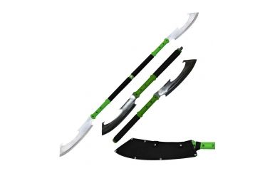 Image of Fantasy Master Fixed Blade, 27.75in, Stainless Steel Blade, Green Nylon Fiber Handle FMT-053GN