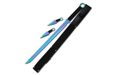 Image of Fantasy Master Fixed Blade, 28in, Stainless Steel Blade, Black Cord Wrapped Full Tang Stainless Steel Handle FM-644TRB