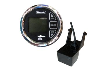 Image of Faria Beede Instruments 2" Dual Depth Sounder w/Air &amp; Water Temp Transom Mount Transducer - Chesapeake SS Black 74662