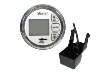 Image of Faria Beede Instruments 2" Dual Depth Sounder w/Air &amp; Water Temp Transom Mount Transducer - Chesapeake SS White 74664