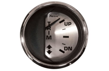Image of Faria Beede Instruments Chesapeake Trim Gauge J/E - Spun, Silver, 16017