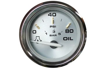 Image of Faria Beede Instruments Kronos 2" Oil Pressure Gauge - 80 PSI 54726