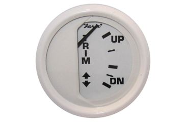Image of Faria Beede Instruments White 2&quot; Trim Gauge Mercury / Mariner / Mercruiser / Volvo DP / Yamaha-2001 and newer Dress 54672