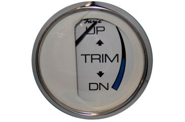 Image of Faria Beede Instruments White SS 2" Trim Gauge Mercury / Mariner / Mercruiser / Volvo DP / Yamaha-2001 and newer Chesapeake 54653