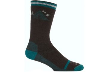 Image of Farm To Feet Asheboro Camping Hiker Sock - Men's-Brown/Atlantic Deep-Medium