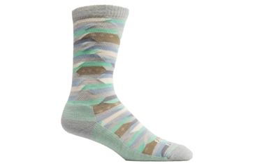 Image of Farm To Feet Billings Blanket Stripe Sock - Womens-Silver Heather-Medium