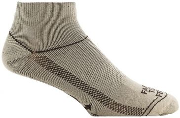 Image of Blacksburg 1/4 Crew Water Sock - Mens-Tan-X-Large