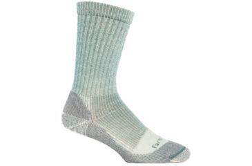 Image of Farm To Feet Boulder Traditional Light Hiker Sock - Women's-Atlantic Deep/Charcoal-Large