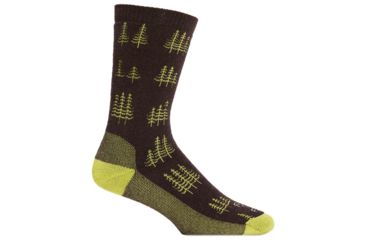 Image of Farm To Feet Cokeville Medium Weight Crew Sock - Men's-Brown/Woodbine-Large