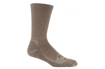 Image of Farm To Feet Coronado Traditional Lightweight Boot Sock - Men's-Coyote Brown-Large