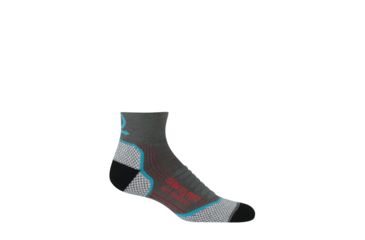 Image of Farm To Feet Damascus Light 1/4 Crew Sock - Mens, Dark Shadow, Large, FF-8991-021-DS-L