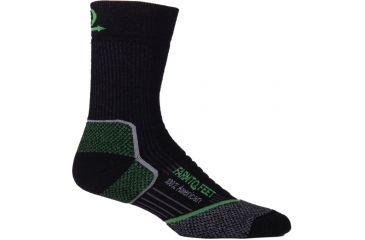 Image of Damascus Medium Crew Sock - Mens-Black/Silver-X-Large