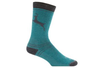 Image of Farm To Feet Englewood Stag Sporting Sock - Womens-Atlantic Deep/Charcoal-Medium