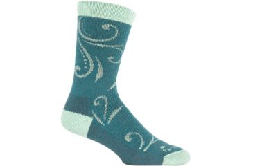 Image of Farm To Feet Helena Stylized Traditional Hiker Sock - Womens-Atlantic Deep/Neptune-Large