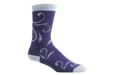 Image of Farm To Feet Helena Stylized Traditional Hiker Sock - Womens-Parachute Purple-Large