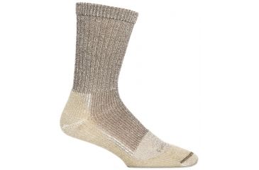 Image of Farm To Feet NFZ Boulder Light Crew Hiking Sock - Men's-Brown-Medium