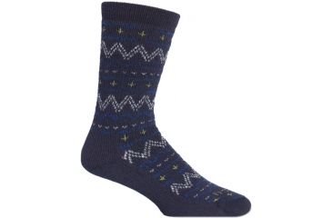 Image of Farm To Feet Valle Crucis Fair Isle Hiker Sock - Women's-US Blue/Surf the Web-Large